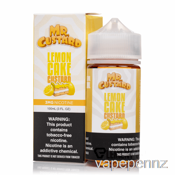Lemoncake Custard - Mr Custard - 100mL 0mg VAPE NZ